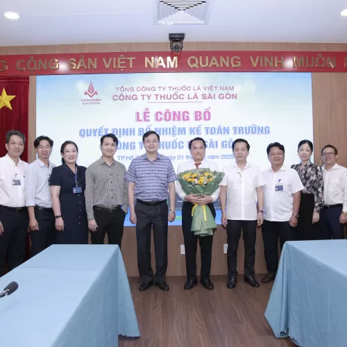 Hội nghị công bố & trao quyết định bổ nhiệm Kế toán trưởng Công ty Thuốc lá Sài Gòn